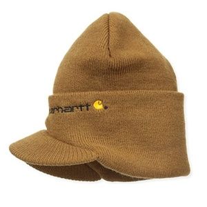mens knit hat with visor